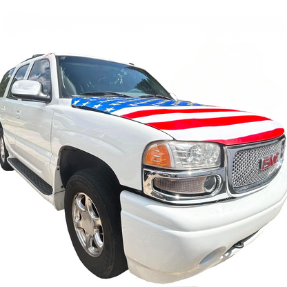 Premium American Flag Car Hood Set