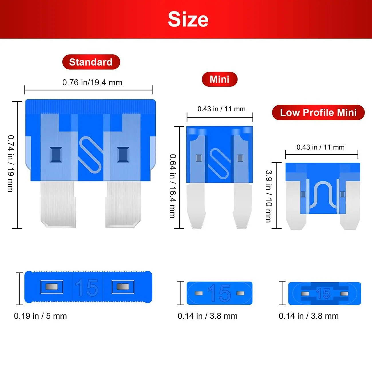 306 PCS Car Blade Fuse Assortment Set
