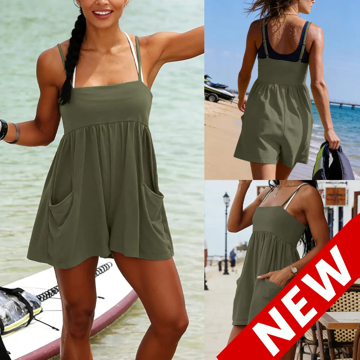👗 Summer Strappy Romper