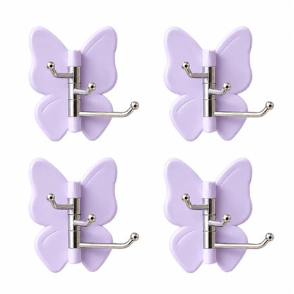 Rotating Butterfly Corner Wall Hooks