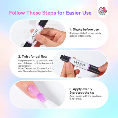 💅5-in-1 Aurora Gel Nail Pen – One-Step, No-Mess UV/LED Manicure
