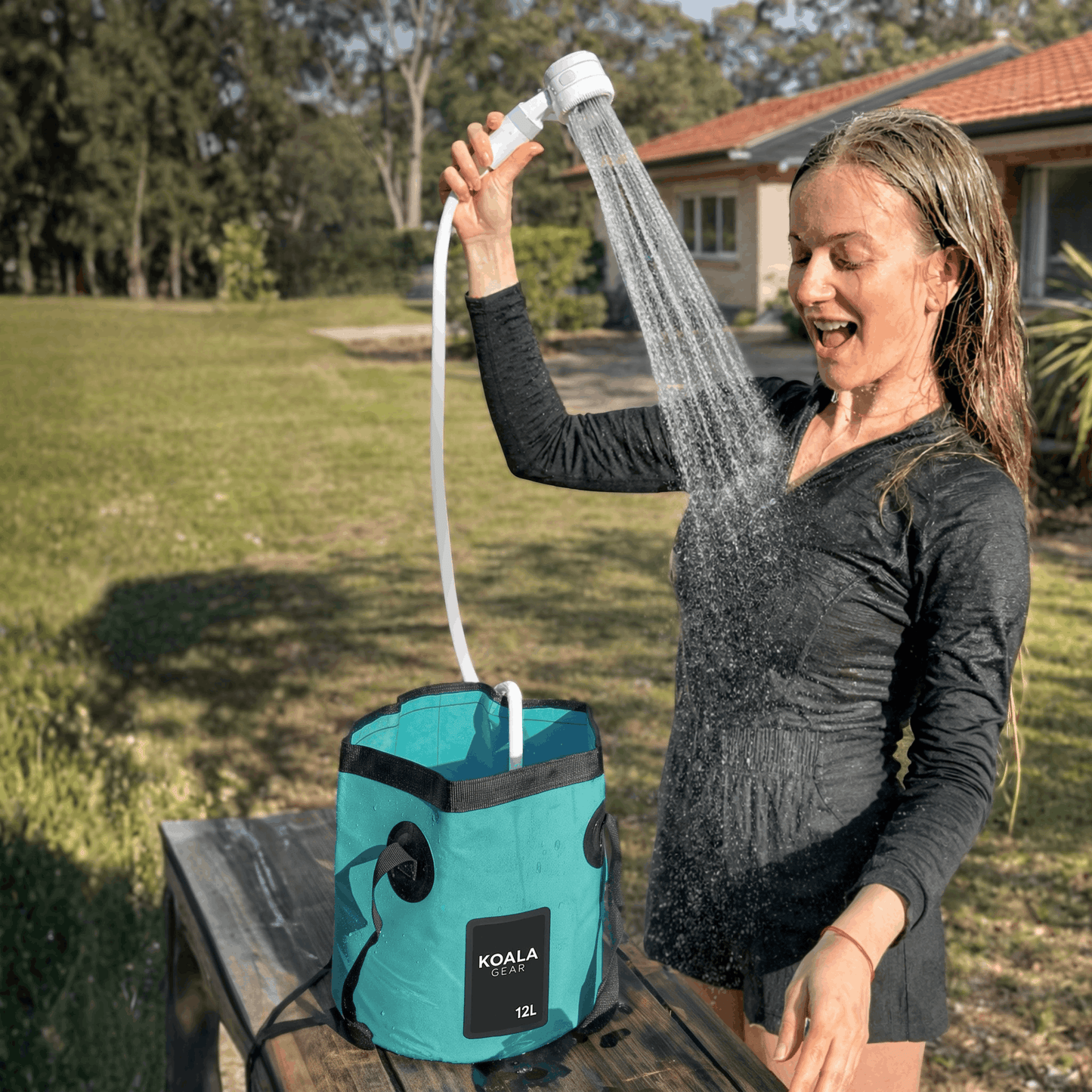 Rechargeable Portable Camping Shower Kit