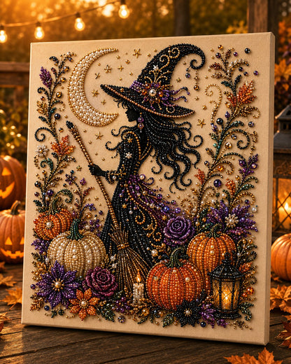 Halloween Pumpkin & Ghost Pearl Art DIY Kit