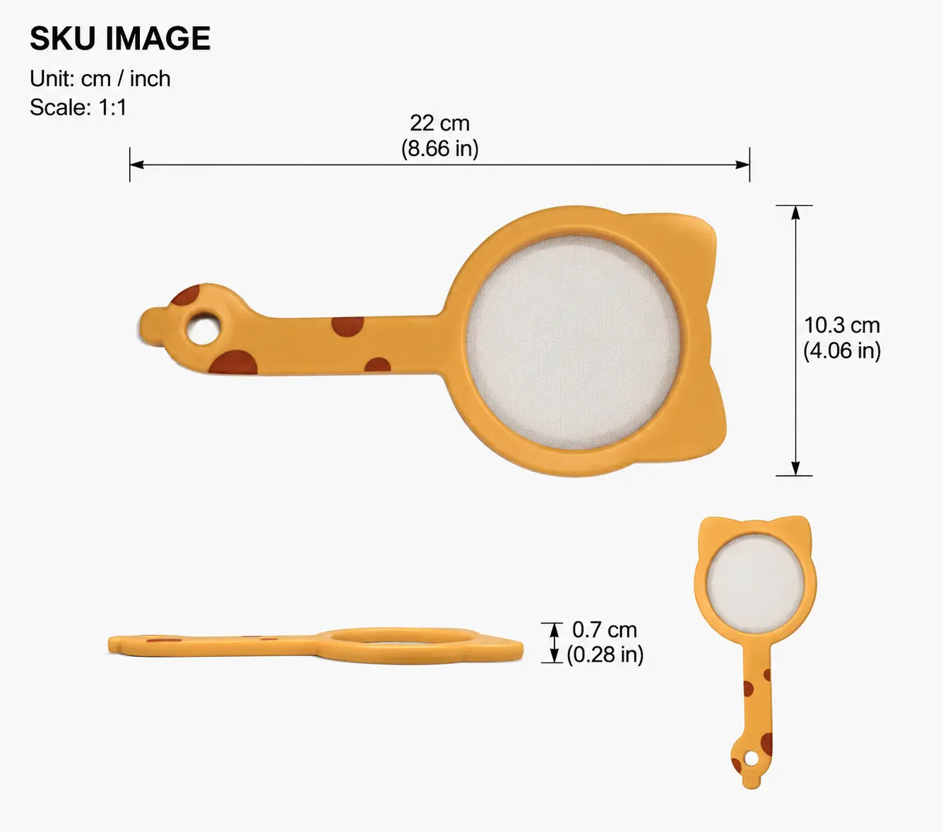 Detachable Fine Mesh Funnel Strainer