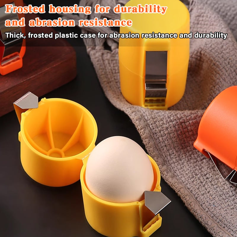 🍳Manual Egg Shell Opener - Fast Egg Shell Remover with Stainless Steel Cutter, No-Mess Kitchen Gadget