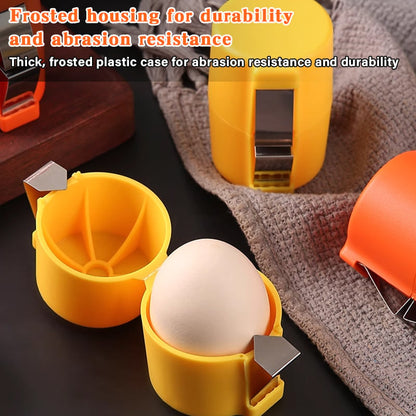 🍳Manual Egg Shell Opener - Fast Egg Shell Remover with Stainless Steel Cutter, No-Mess Kitchen Gadget