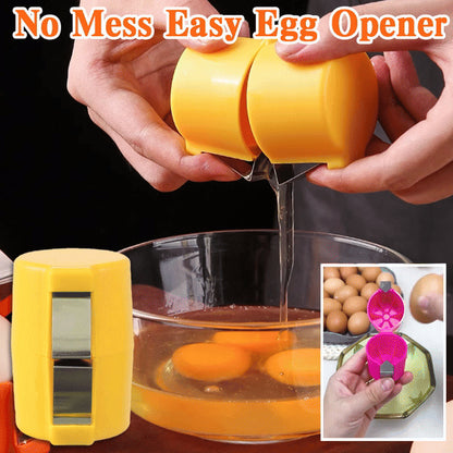 🍳Manual Egg Shell Opener - Fast Egg Shell Remover with Stainless Steel Cutter, No-Mess Kitchen Gadget