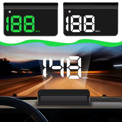 🚗Car GPS Speedometer Head-Up Display with Integrated Light Shield & Digital Screen