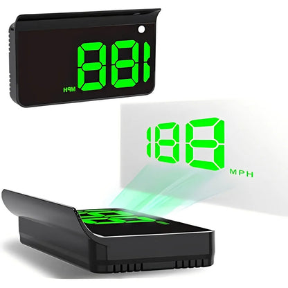 🚗Car GPS Speedometer Head-Up Display with Integrated Light Shield & Digital Screen