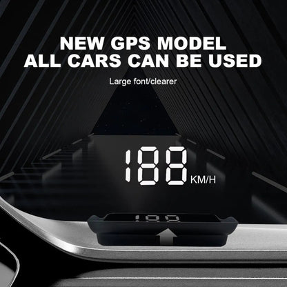 🚗Car GPS Speedometer Head-Up Display with Integrated Light Shield & Digital Screen