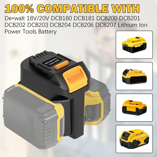Dual Battery Adapter for DeWalt 18V/20V MAX | Double Your Tool Runtime