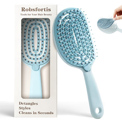 Self-Cleaning Anti-Tangle Brush
