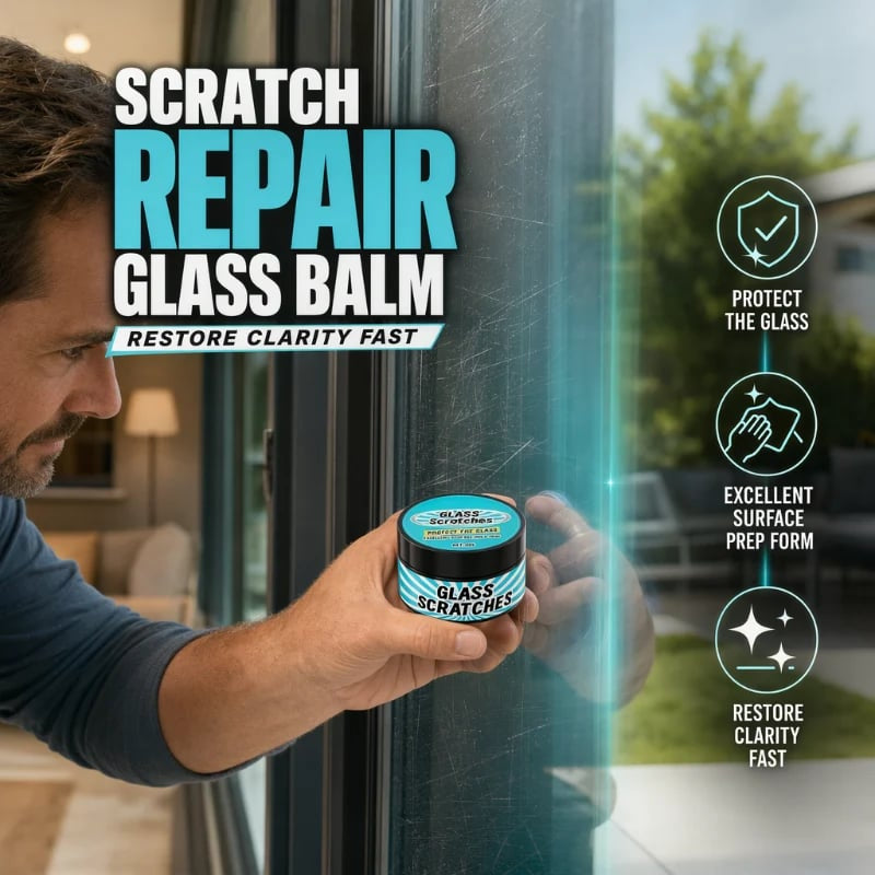 💥 Multi-Purpose Glass Scratch Repair Paste – 30g, for Windows, Mirrors & Car Glass 🪟