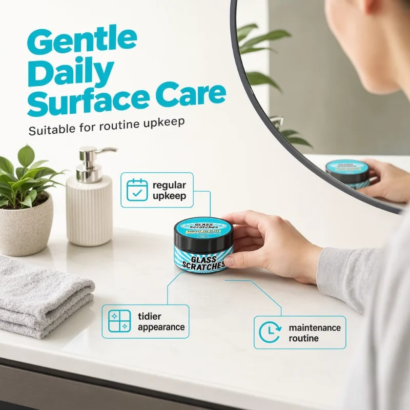 💥 Multi-Purpose Glass Scratch Repair Paste – 30g, for Windows, Mirrors & Car Glass 🪟