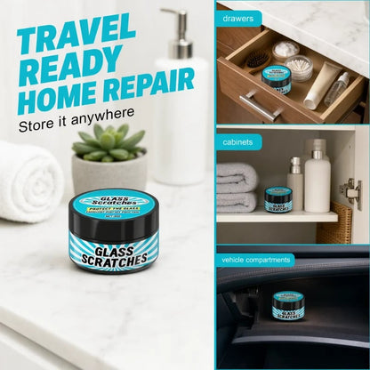💥 Multi-Purpose Glass Scratch Repair Paste – 30g, for Windows, Mirrors & Car Glass 🪟