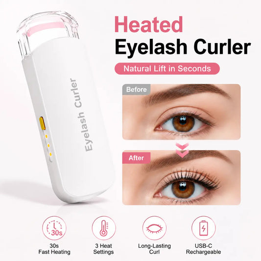 Rechargeable Electric Heated Eyelash Curler - Perfect Lash Curl in Seconds 👁️✨