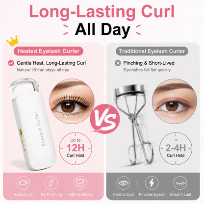 ✨Heated Eyelash Curler | 3 Heat Settings & USB-C