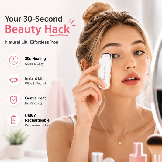 ✨Heated Eyelash Curler | 3 Heat Settings & USB-C