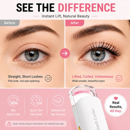 ✨Heated Eyelash Curler | 3 Heat Settings & USB-C