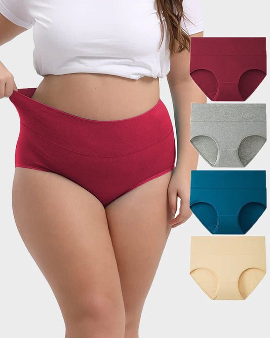 💖Ultimate Comfort, Every Single Day! ☁️✨High-Waisted Full Coverage Cotton Briefs
