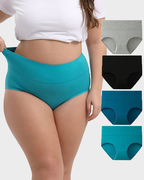 💖Ultimate Comfort, Every Single Day! ☁️✨High-Waisted Full Coverage Cotton Briefs