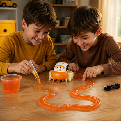 Magic Slime Race Track Set – DIY Electric Car Adventure