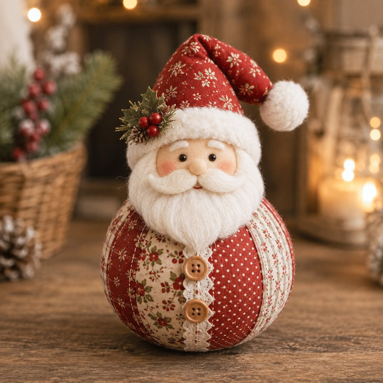 🎄🎅Patchwork Fabric Doll DIY Kit