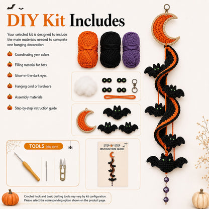 🎃 Enchanted Halloween Crochet Spiral DIY Kit