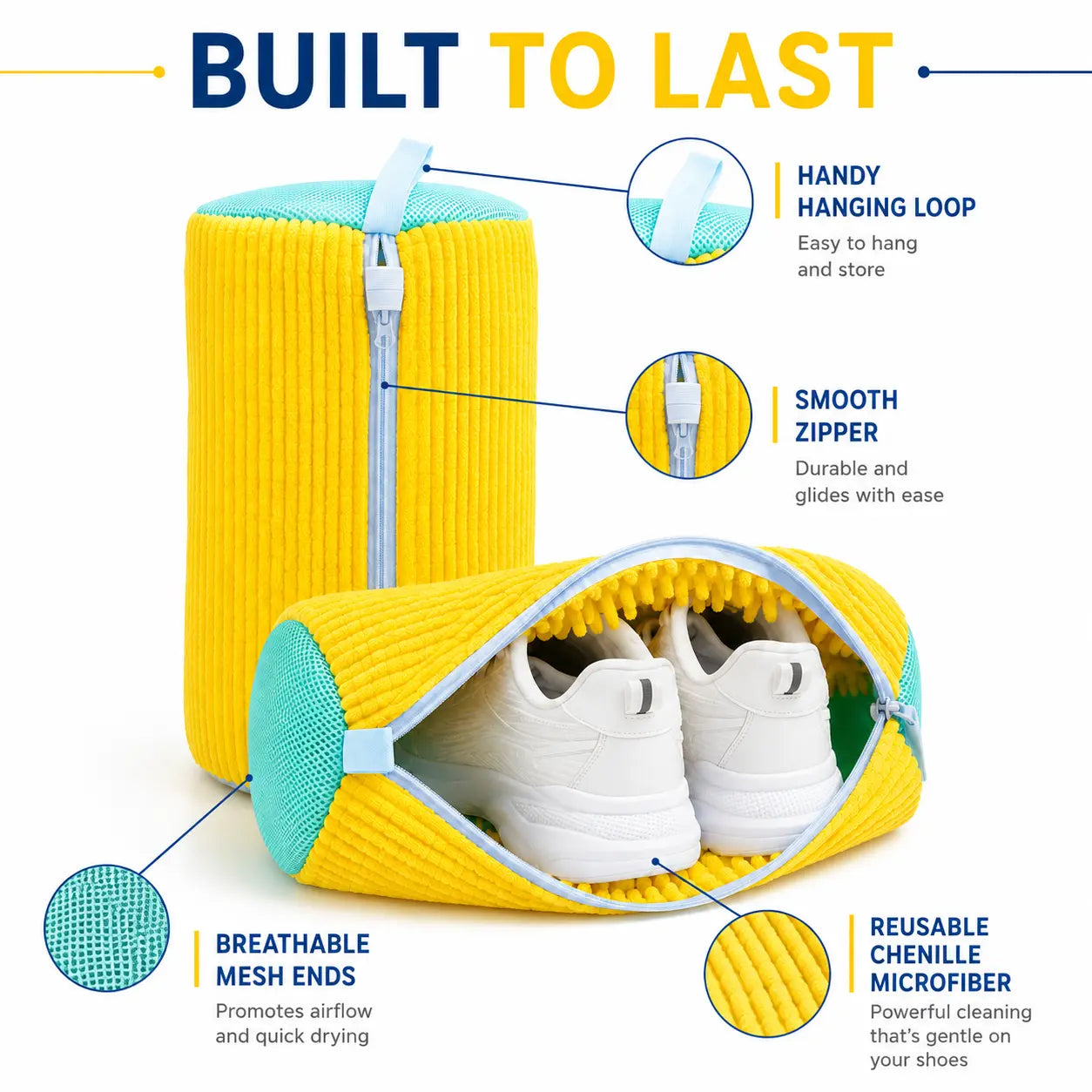 Shoe Washing Machine Bags, Laundry Shoe Bag for Washer and Dryer