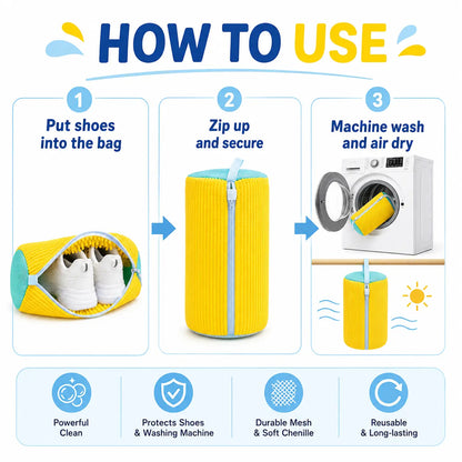 Shoe Washing Machine Bags, Laundry Shoe Bag for Washer and Dryer