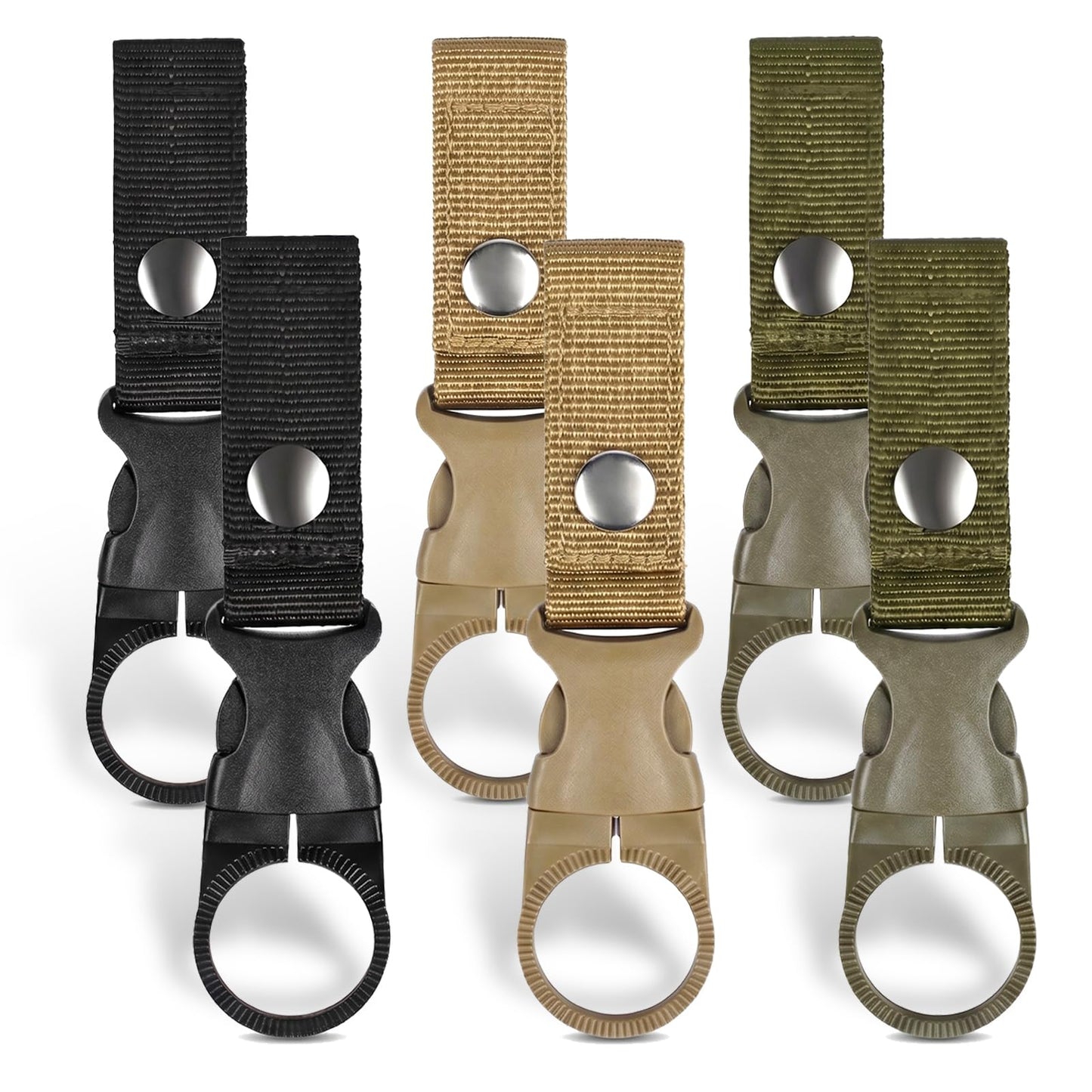 ⛰️Outdoor Water Bottle Carabiner Clips with Carabiner Buckle