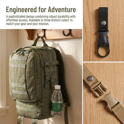 ⛰️Outdoor Water Bottle Carabiner Clips with Carabiner Buckle