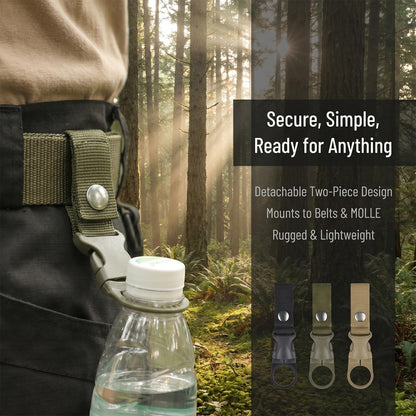 ⛰️Outdoor Water Bottle Carabiner Clips with Carabiner Buckle