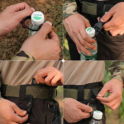 ⛰️Outdoor Water Bottle Carabiner Clips with Carabiner Buckle