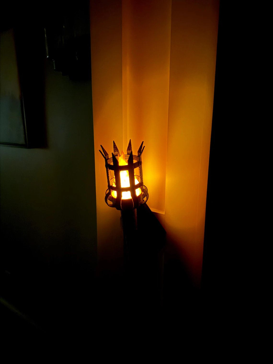 🔥Medieval Torch Wall Sconce: Battery LED Realistic Candle Light with Remote