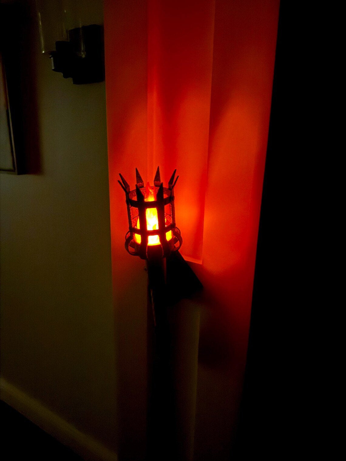🔥Medieval Torch Wall Sconce: Battery LED Realistic Candle Light with Remote