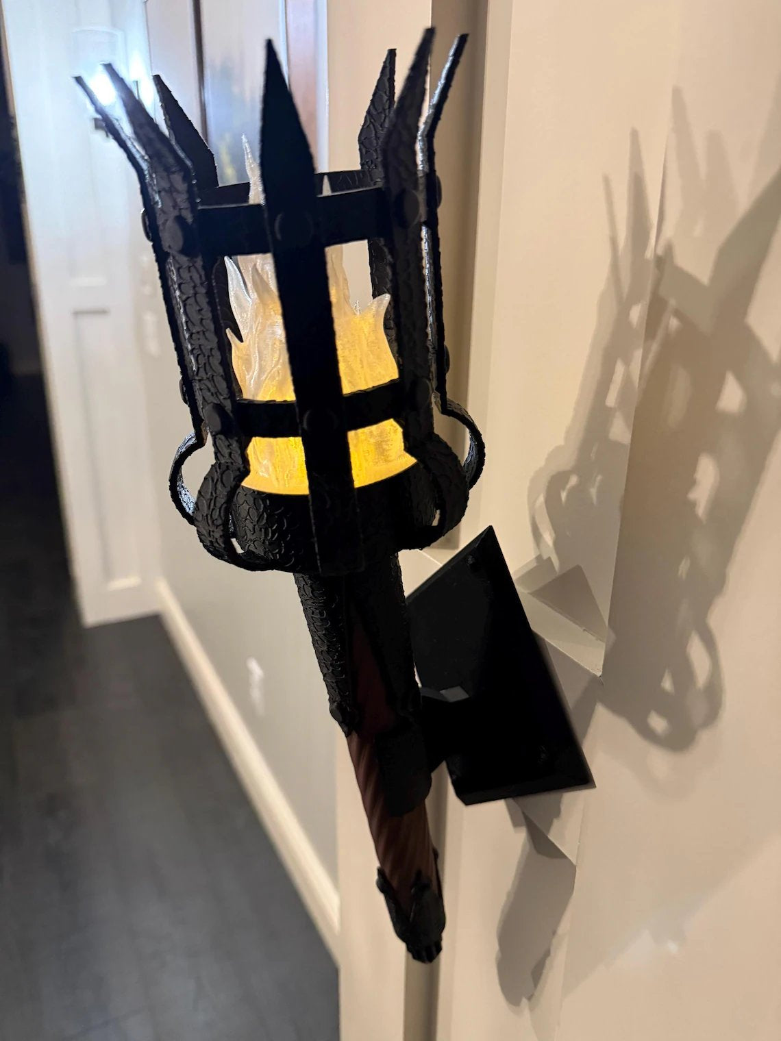 🔥Medieval Torch Wall Sconce: Battery LED Realistic Candle Light with Remote