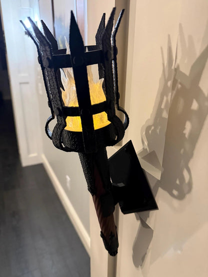 🔥Medieval Torch Wall Sconce: Battery LED Realistic Candle Light with Remote