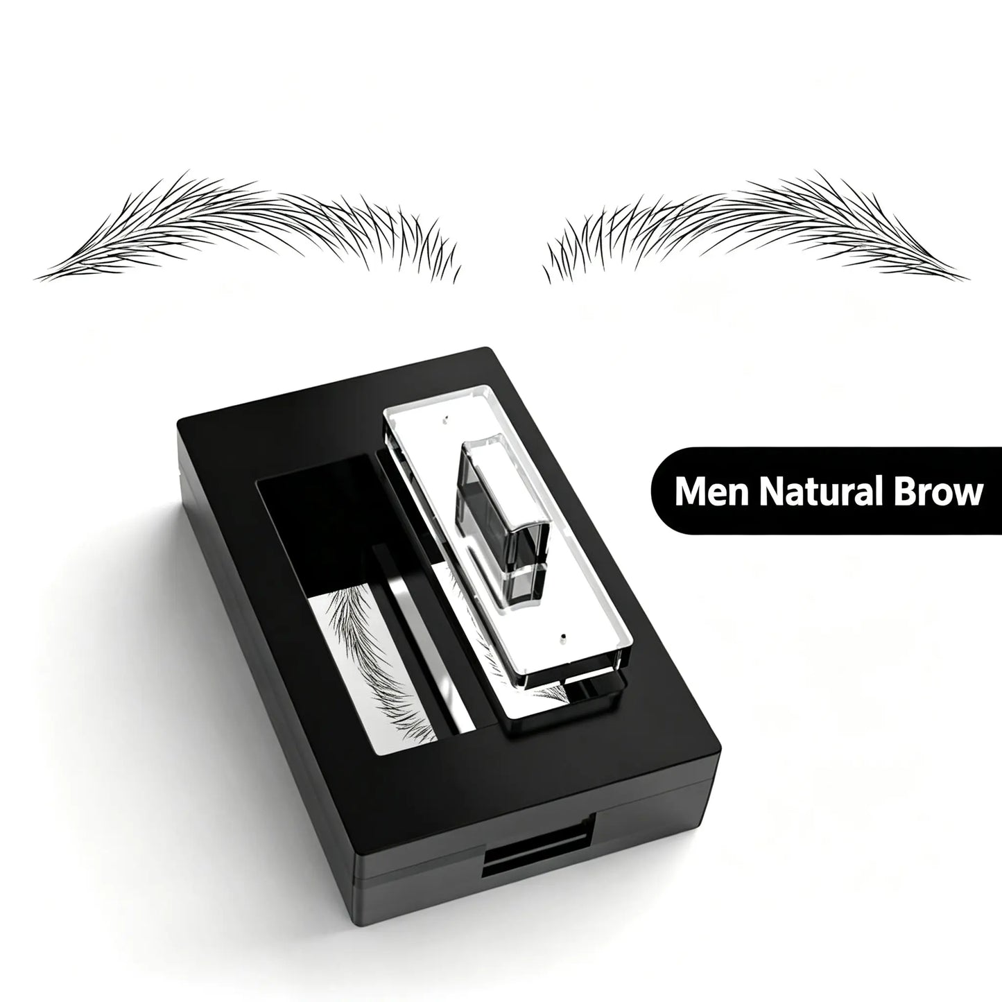 ✨ Reusable Hair-Stroke Eyebrow Stamp – Natural Waterproof Brows in Seconds