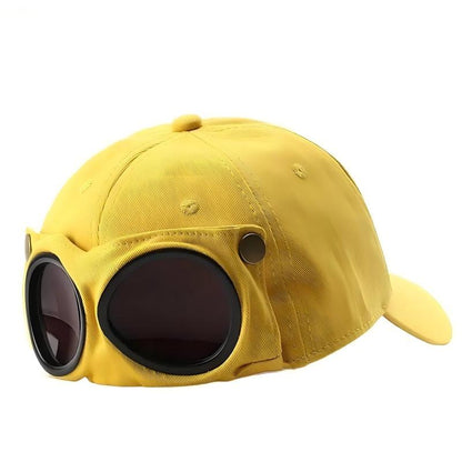 Men's Pilot Goggle Baseball Cap | Vintage Aviator Hat