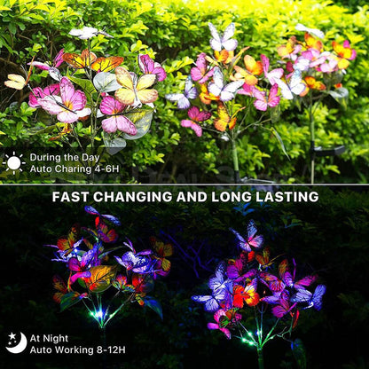 🦋Solar Powered Butterfly Garden Stake Light