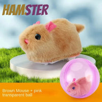 Brown Mouse - Pink Ball