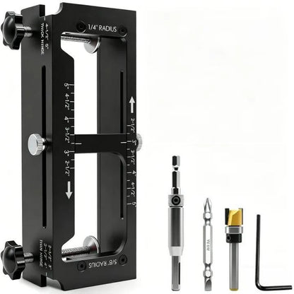 Professional Door Hinge Router Jig Kit | Adjustable Mortise Slotter