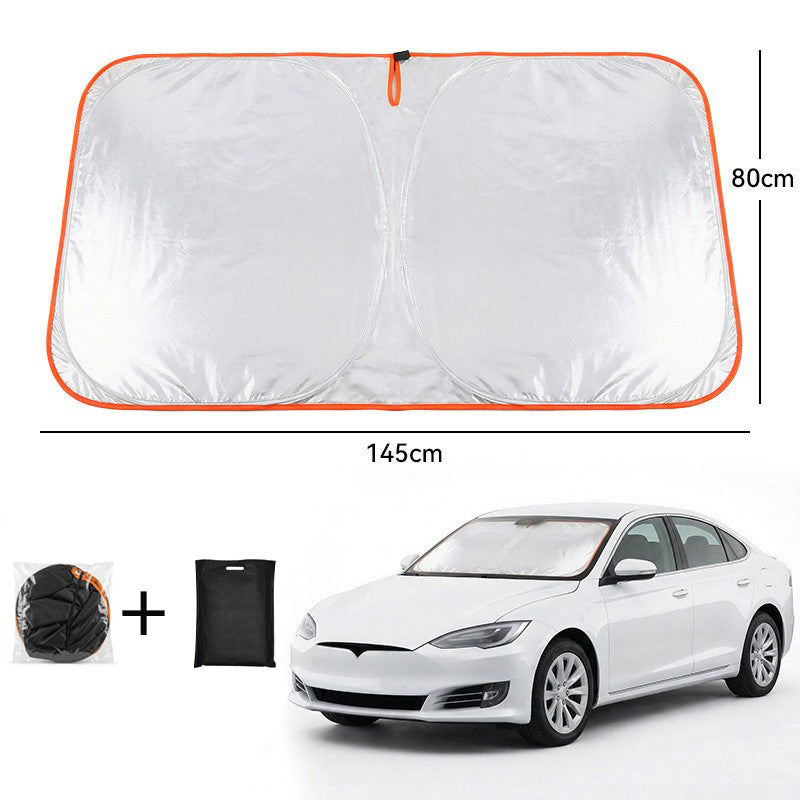 Foldable Car Windshield Sunshade – Heat & UV Blocking