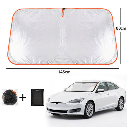 Foldable Car Windshield Sunshade – Heat & UV Blocking