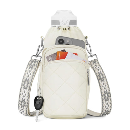 Water Bottle Carrier Bag with Phone Pocket for Stanley Cup 40/30oz