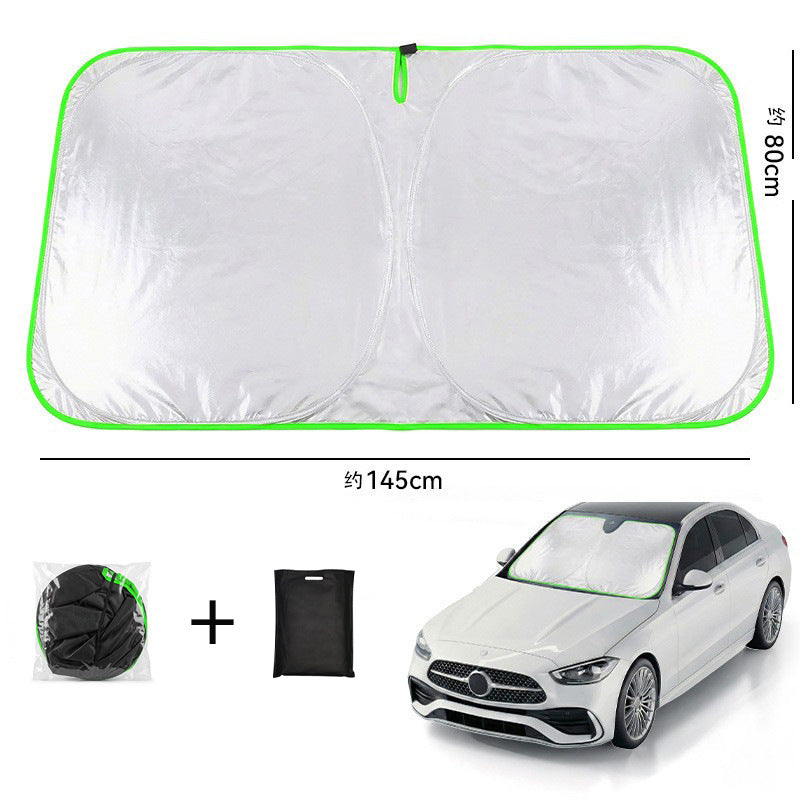 Foldable Car Windshield Sunshade – Heat & UV Blocking