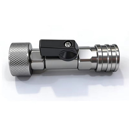 🛡️Stainless Steel 3/4" to 1/4" Quick Connect Hose Adapter with Shut-Off Valve💧