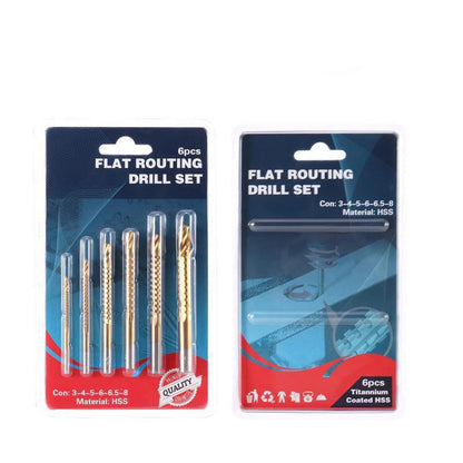 🔥6-Piece Titanium HSS Drill Saw Bit Set 🛠️