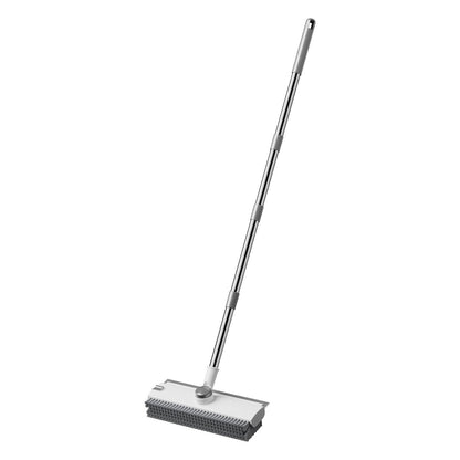 3-in-1 Floor Scrub Brush | 360° Head & 52-In Handle